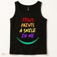 Jesus Paints A Smile In Me Tank Top thumb 2