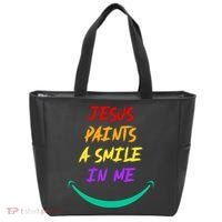 Jesus Paints A Smile In Me Tote Bag thumb 0