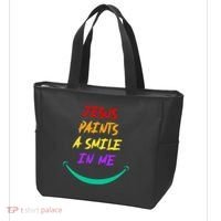 Jesus Paints A Smile In Me Tote Bag thumb 3