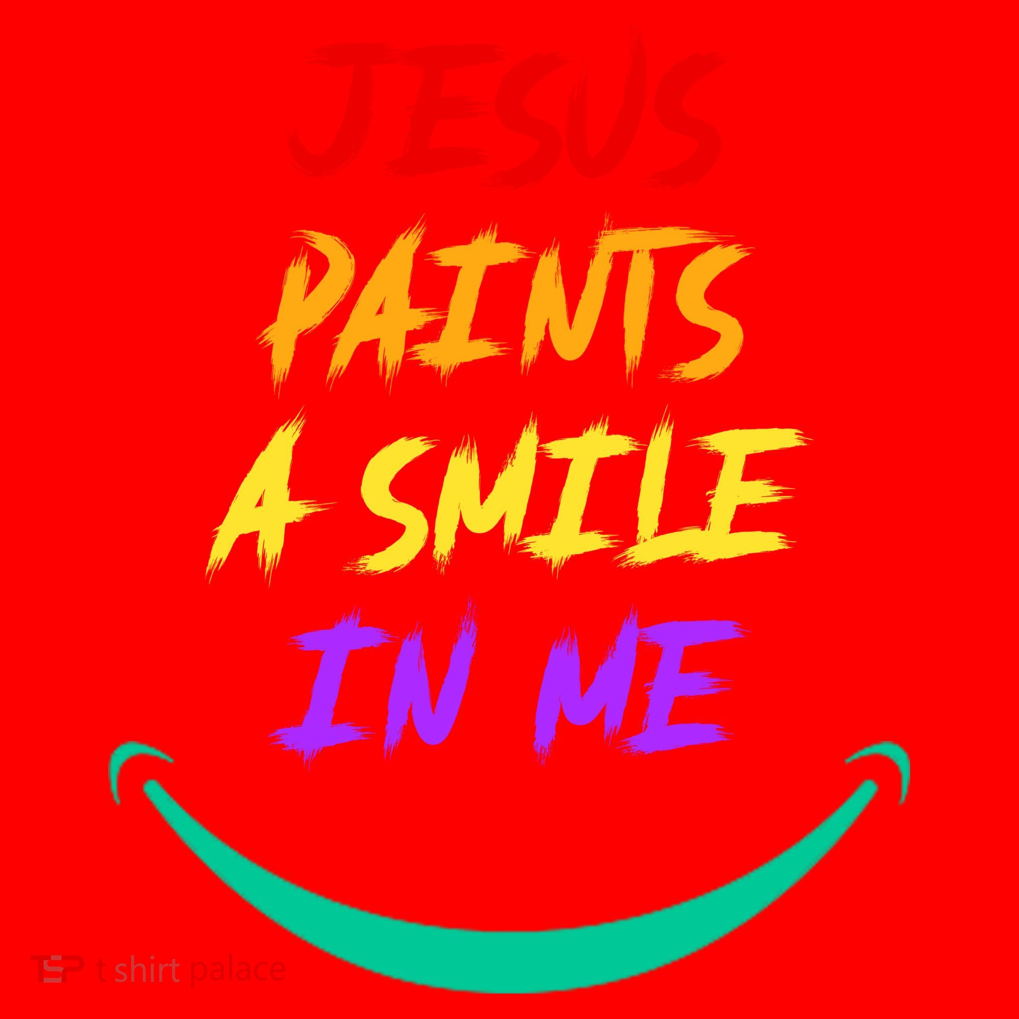 Jesus Paints A Smile In Me Santa Hat