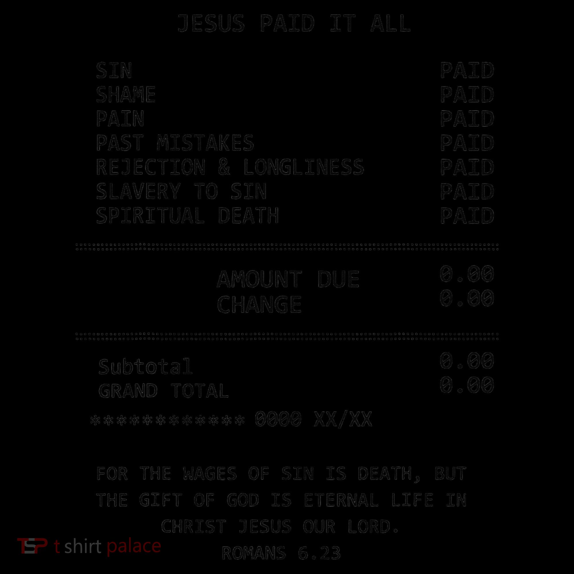 Jesus Paid-It All Christianity Christian Bible Coffee Mug