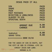 Jesus Paid-It All Christianity Christian Bible Long Sleeve Shirt thumb 2