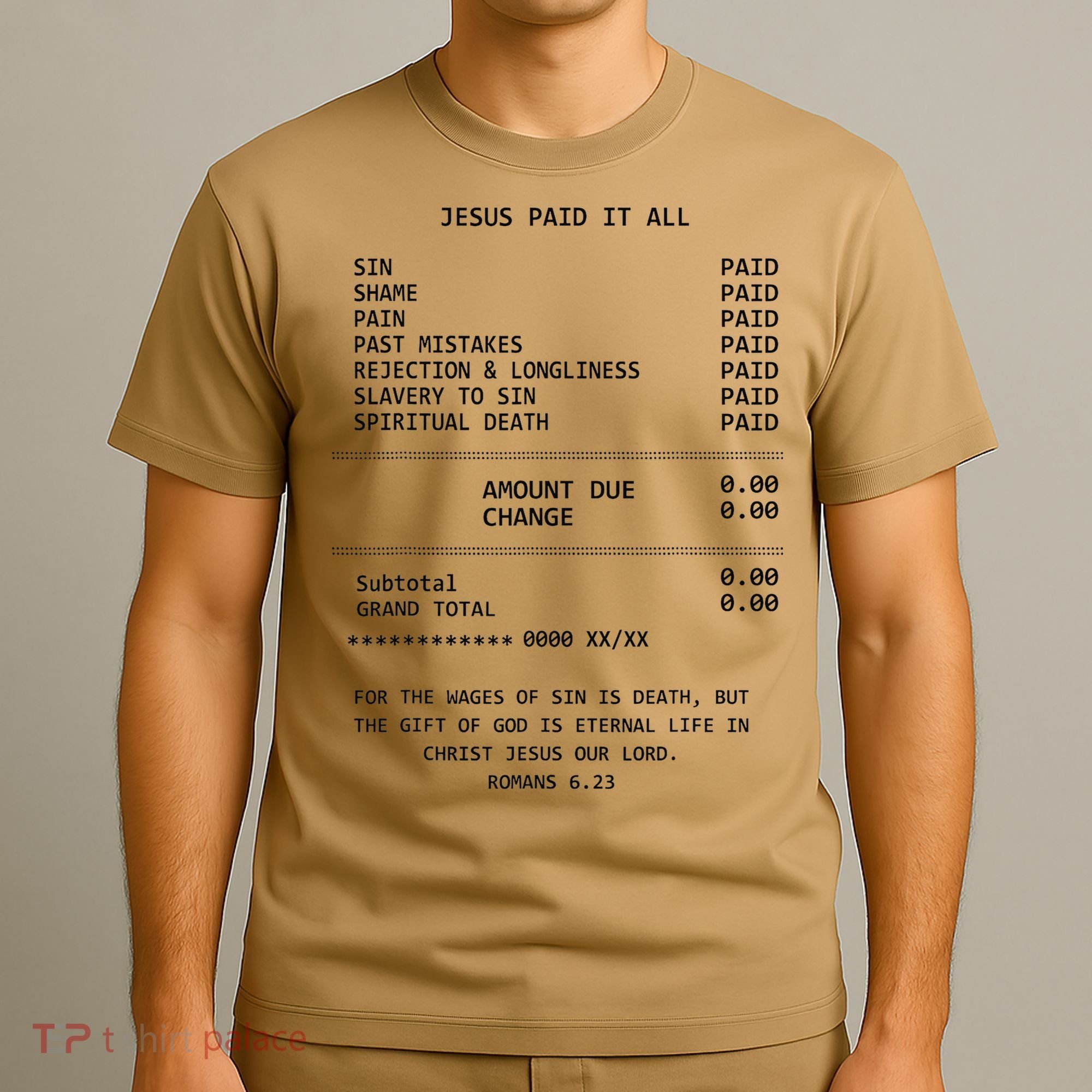 Jesus Paid-It All Christianity Christian Bible T-Shirt