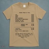 Jesus Paid-It All Christianity Christian Bible T-Shirt thumb 5