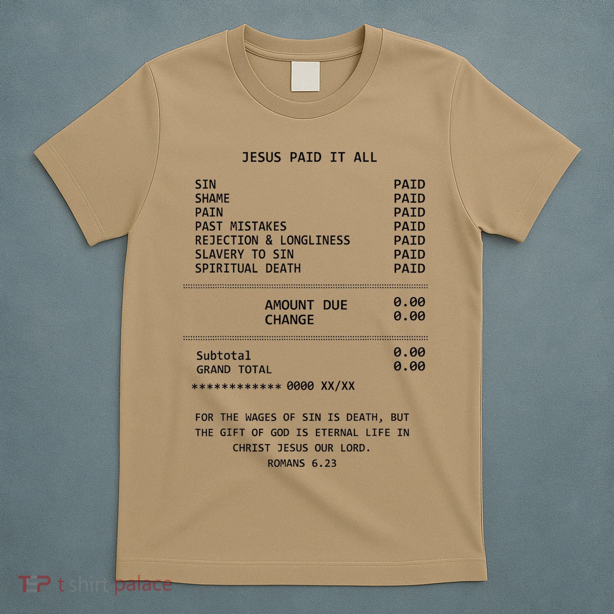 Jesus Paid-It All Christianity Christian Bible T-Shirt