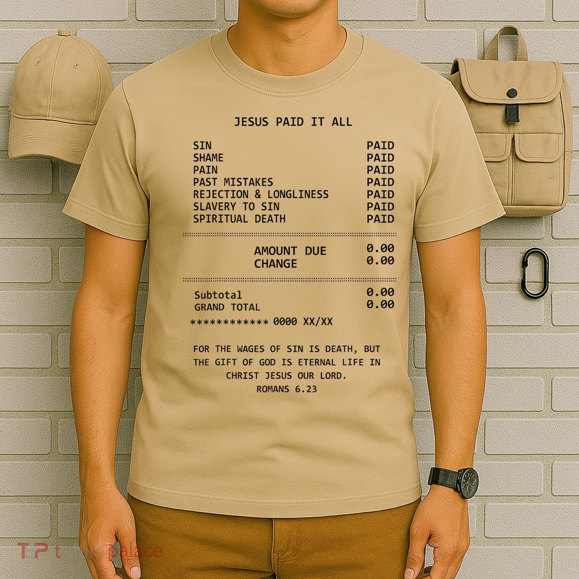 Jesus Paid-It All Christianity Christian Bible T-Shirt