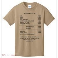 Jesus Paid-It All Christianity Christian Bible Kids T-Shirt thumb 0