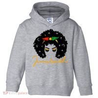 Juneteenth Pride Afro Hair Black History Toddler Hoodie thumb 0