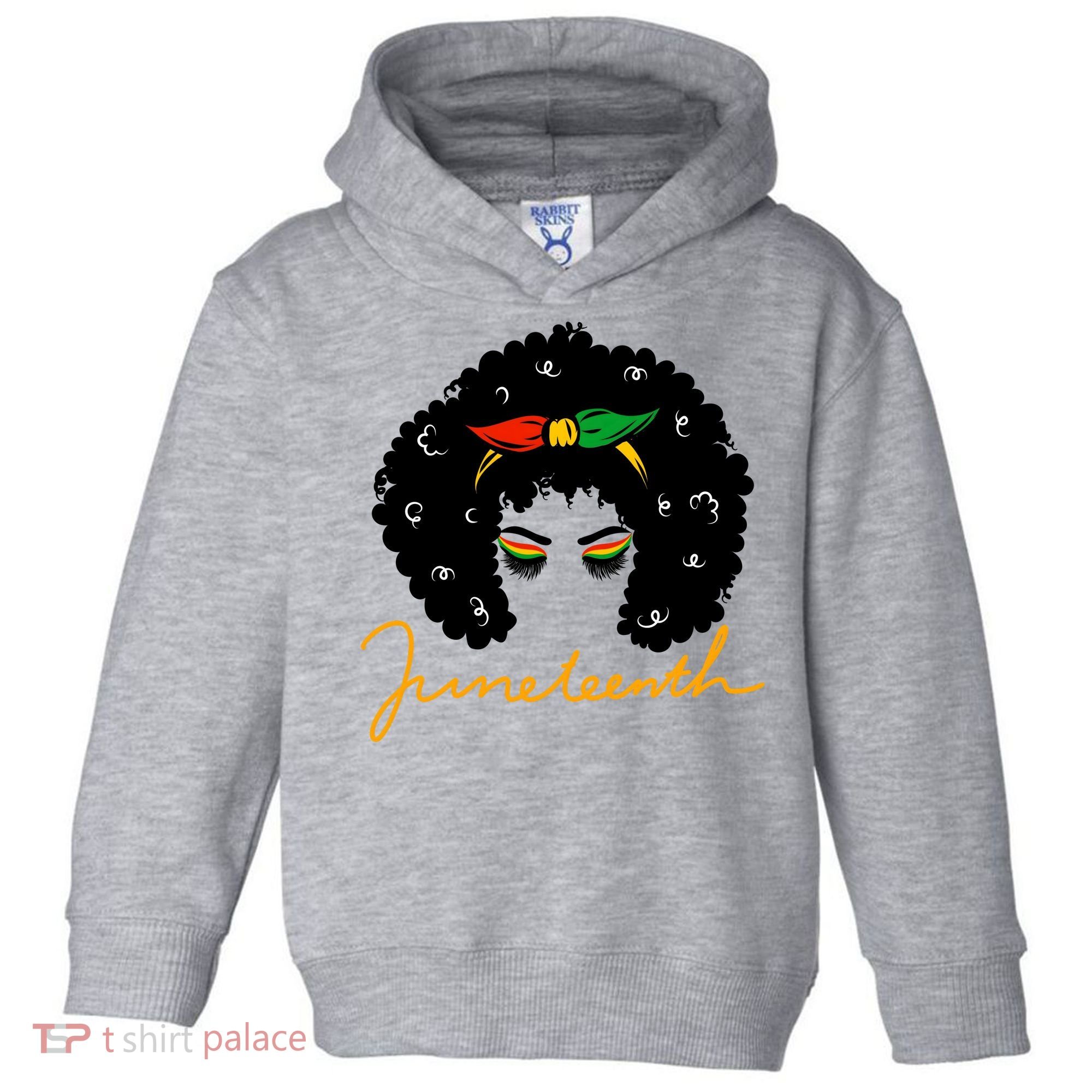 Juneteenth Pride Afro Hair Black History Toddler Hoodie