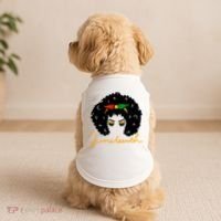 Juneteenth Pride Afro Hair Black History Doggie Tank thumb 2