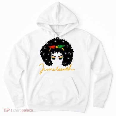 Juneteenth Pride Afro Hair Black History Hoodie