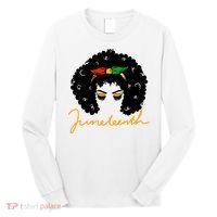 Juneteenth Pride Afro Hair Black History Long Sleeve Shirt thumb 0