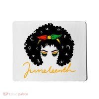 Juneteenth Pride Afro Hair Black History Mousepad thumb 0