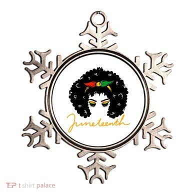 Juneteenth Pride Afro Hair Black History Ornament
