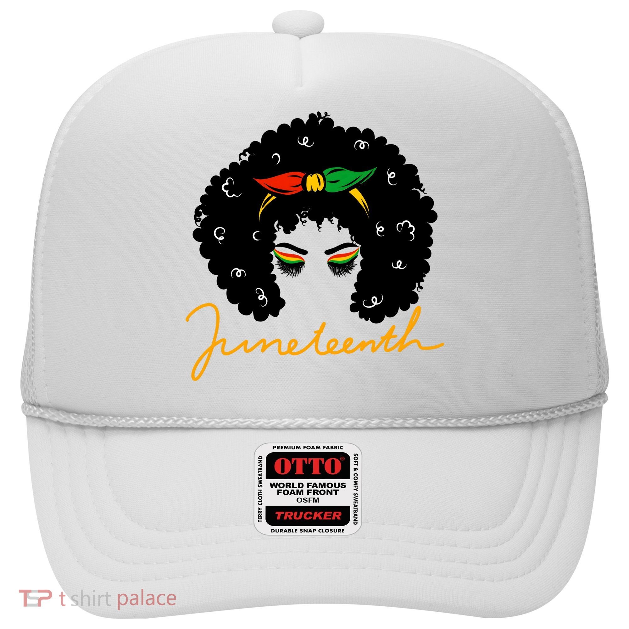 Juneteenth Pride Afro Hair Black History Hat