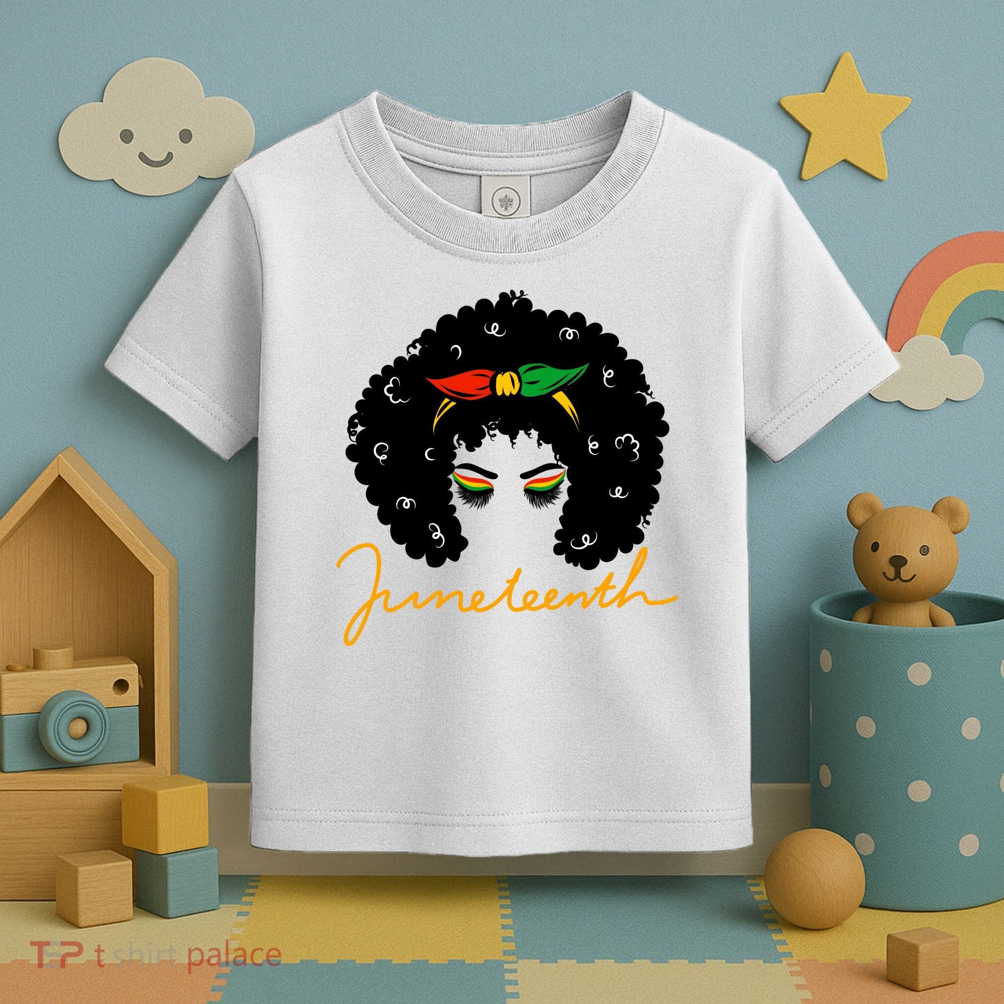 Juneteenth Pride Afro Hair Black History Toddler T-Shirt