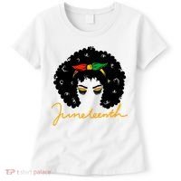 Juneteenth Pride Afro Hair Black History Women's T-Shirt thumb 0