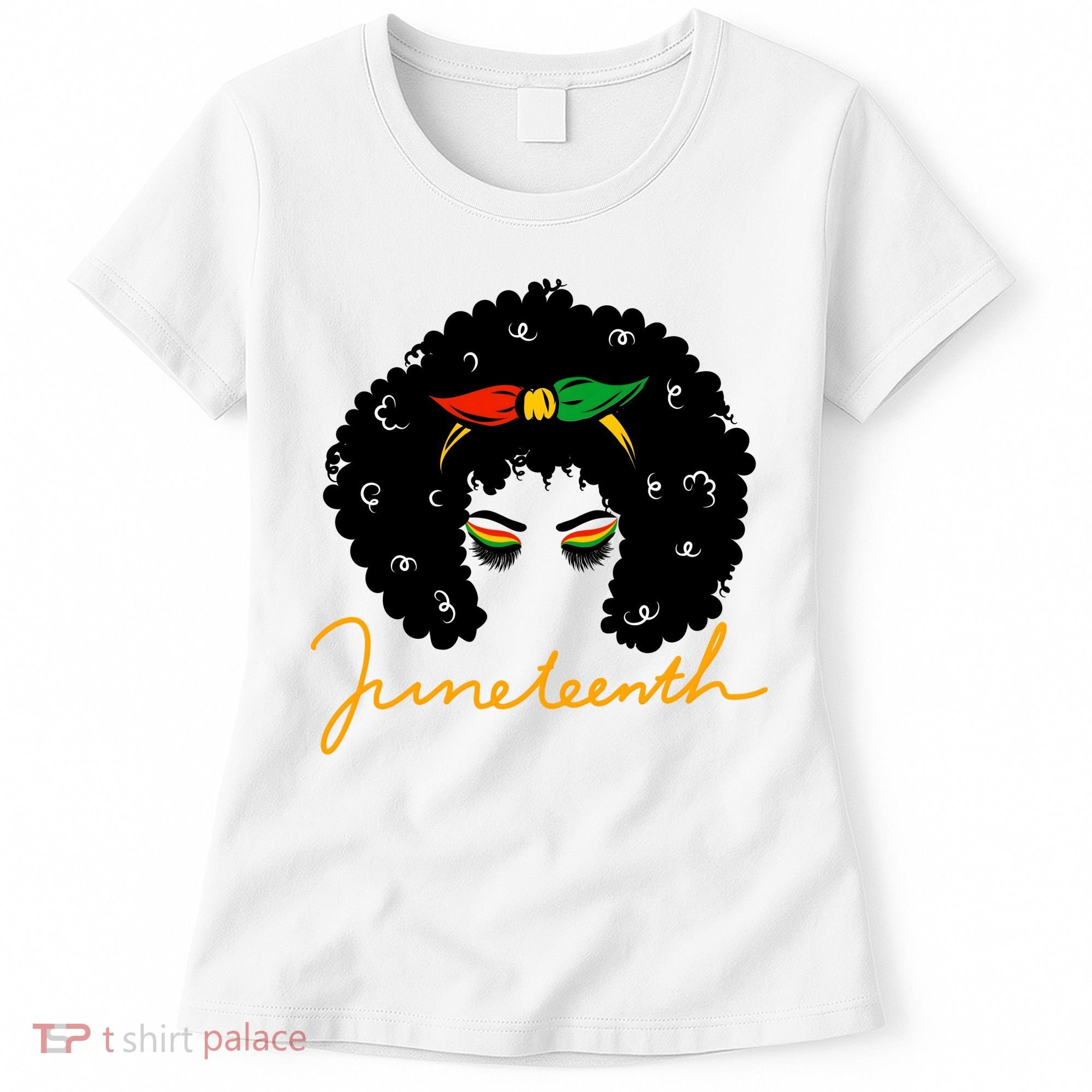 Juneteenth Pride Afro Hair Black History Women's T-Shirt