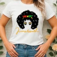 Juneteenth Pride Afro Hair Black History Women's T-Shirt thumb 2