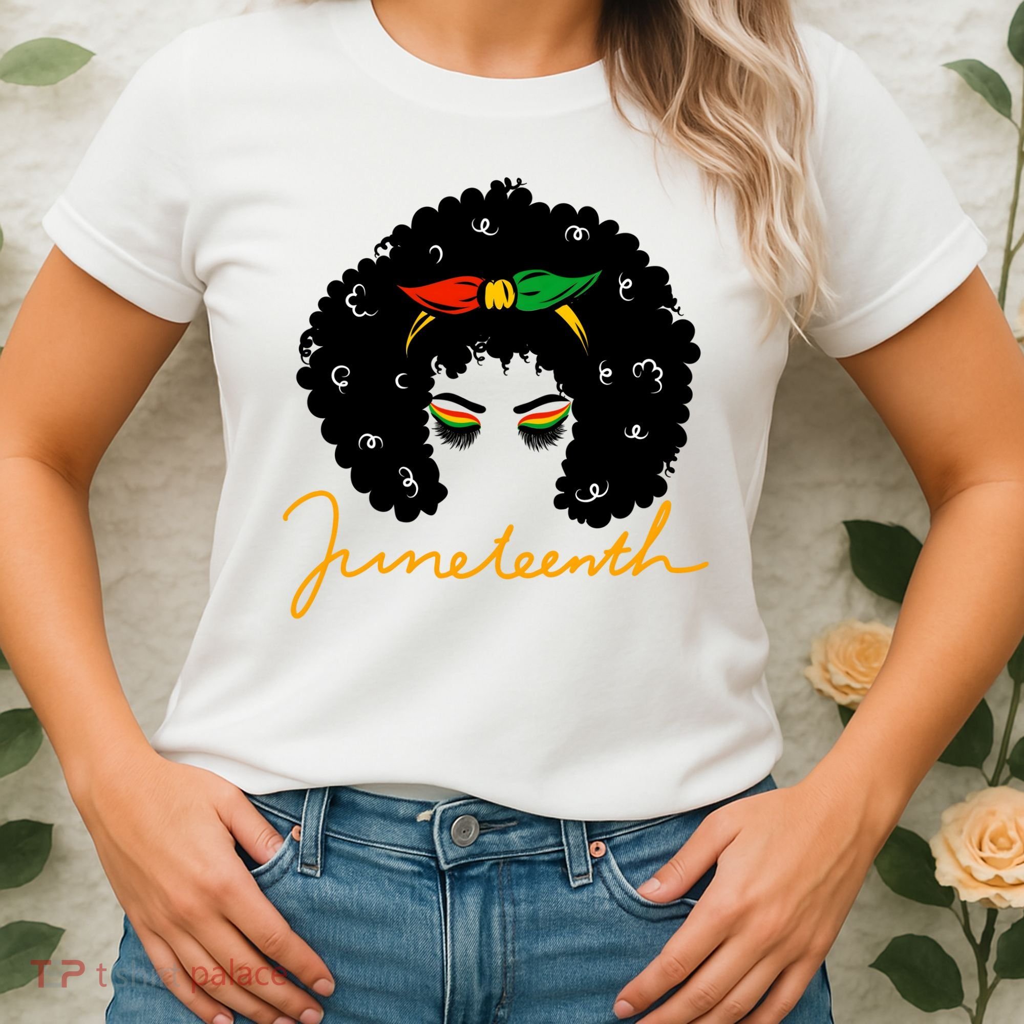 Juneteenth Pride Afro Hair Black History Women's T-Shirt