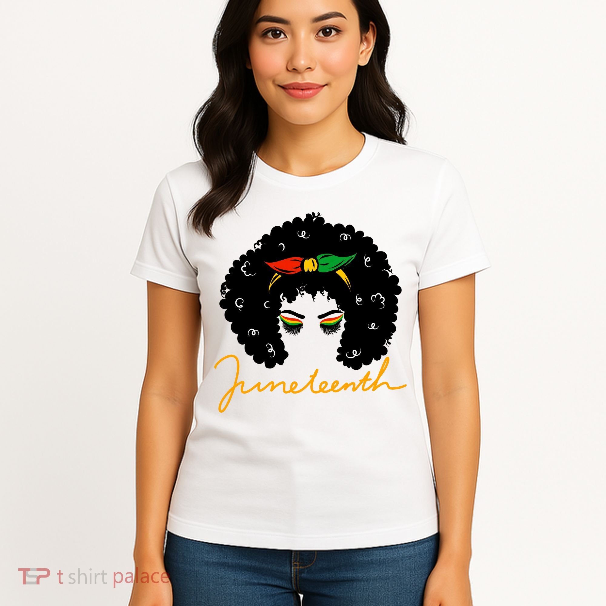 Juneteenth Pride Afro Hair Black History Women's T-Shirt
