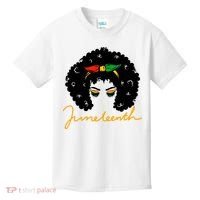 Juneteenth Pride Afro Hair Black History Kids T-Shirt thumb 0