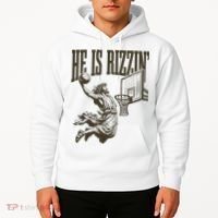 Jesus Playing Basketball He Is Rizzin Hoodie thumb 2