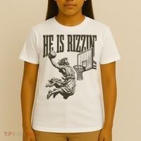 Jesus Playing Basketball He Is Rizzin T-Shirt thumb 4