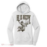 Jesus Playing Basketball He Is Rizzin Women's Hoodie thumb 0