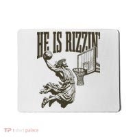 Jesus Playing Basketball He Is Rizzin Mousepad thumb 0