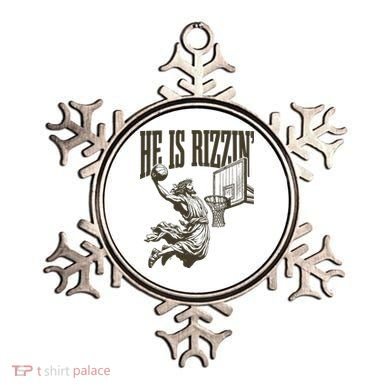 Jesus Playing Basketball He Is Rizzin Ornament