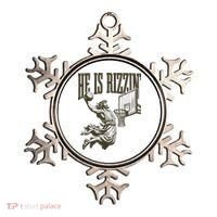 Jesus Playing Basketball He Is Rizzin Ornament thumb 0