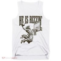 Jesus Playing Basketball He Is Rizzin Tank Top thumb 0