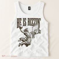 Jesus Playing Basketball He Is Rizzin Tank Top thumb 2