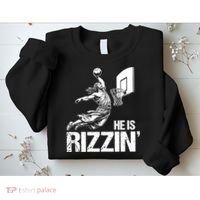Jesus Playing Basketball He Is Rizzin Trending Funny Jesus Sweatshirt thumb 2