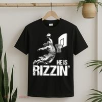 Jesus Playing Basketball He Is Rizzin Trending Funny Jesus T-Shirt thumb 2