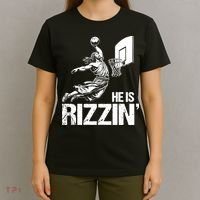 Jesus Playing Basketball He Is Rizzin Trending Funny Jesus T-Shirt thumb 4