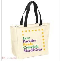 Jazz Parades Beads Crawfish Mardi Gras Tote Bag thumb 2