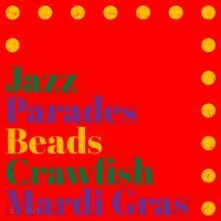 Jazz Parades Beads Crawfish Mardi Gras Santa Hat thumb 1