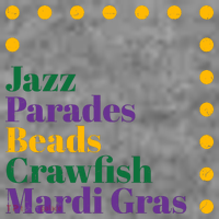 Jazz Parades Beads Crawfish Mardi Gras Baby Bodysuit thumb 2