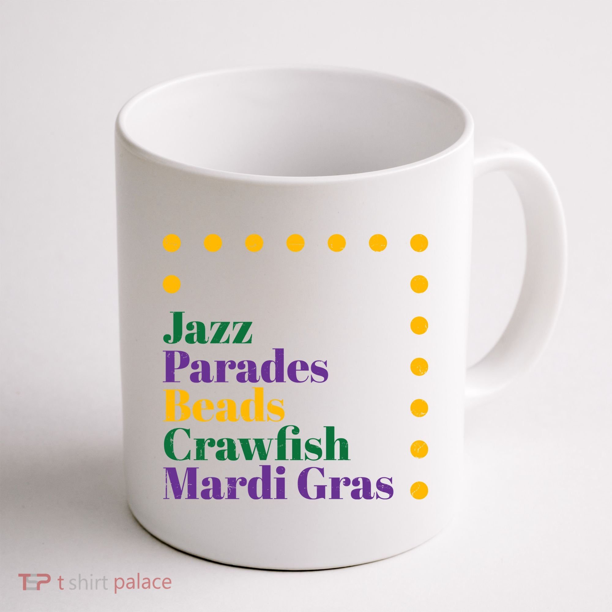 Jazz Parades Beads Crawfish Mardi Gras Coffee Mug