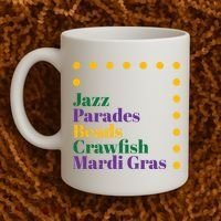 Jazz Parades Beads Crawfish Mardi Gras Coffee Mug thumb 2