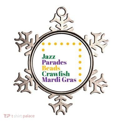 Jazz Parades Beads Crawfish Mardi Gras Ornament