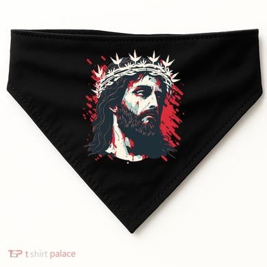 Jesus Painting Christianity USA-Made Doggie Bandana