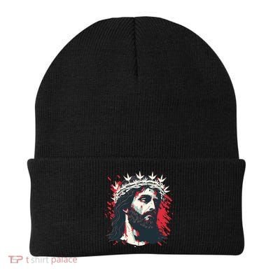 Jesus Painting Christianity Beanie