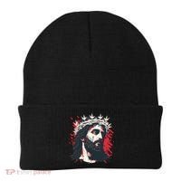 Jesus Painting Christianity Beanie thumb 0