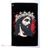 Jesus Painting Christianity Golf Towel thumb 0