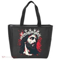 Jesus Painting Christianity Tote Bag thumb 0