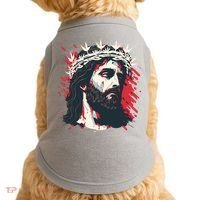 Jesus Painting Christianity Doggie Tank thumb 0