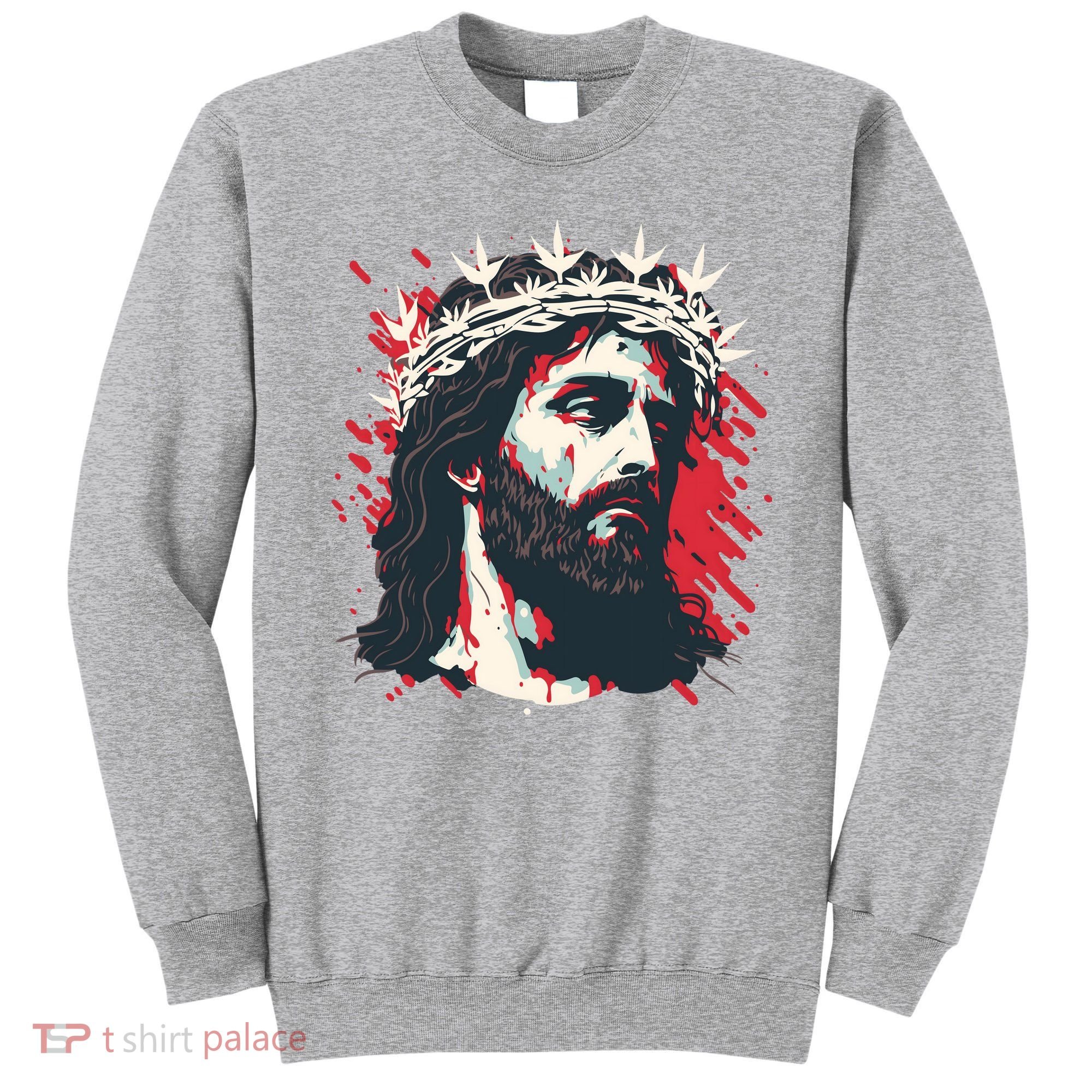 Jesus Painting Christianity Sweatshirt